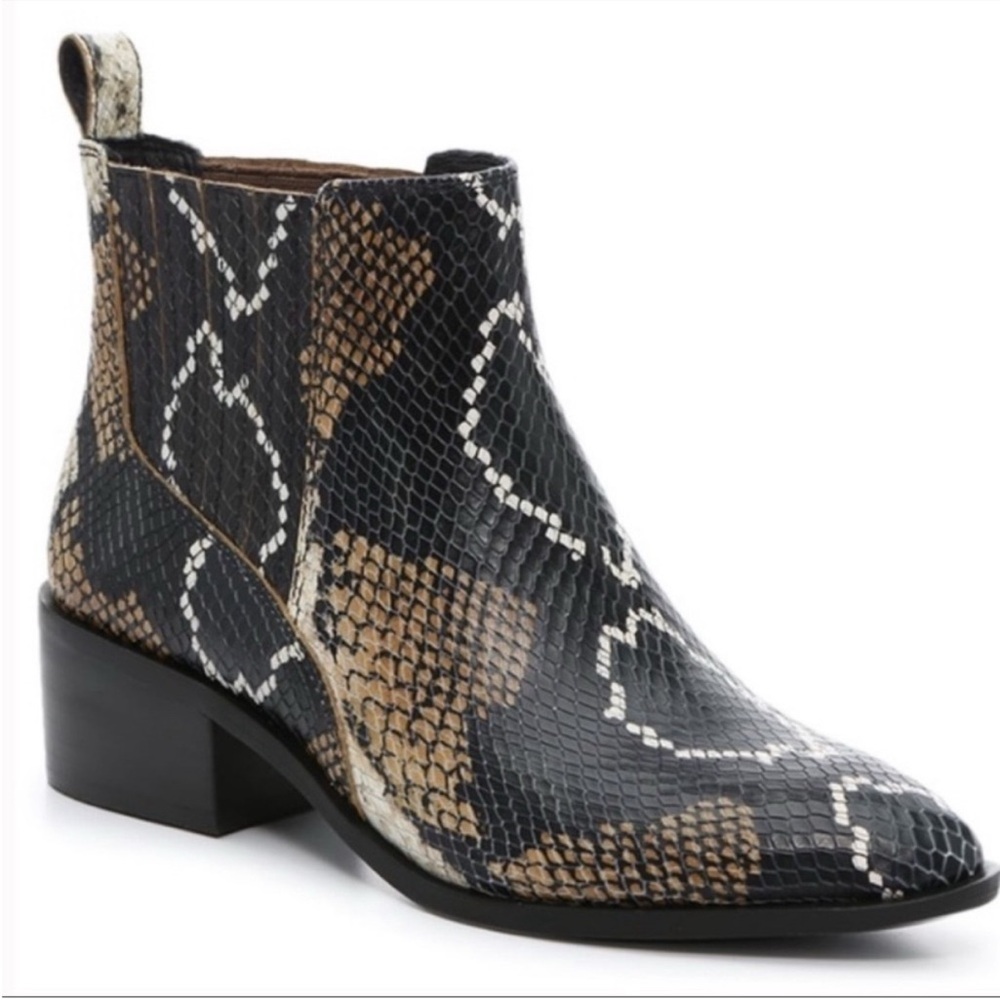 Crown Vintage Snakeskin Leather Boots